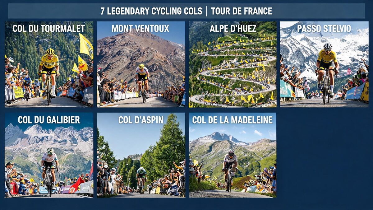 Quels sont les 7 cols majeurs du cyclisme mondial ?