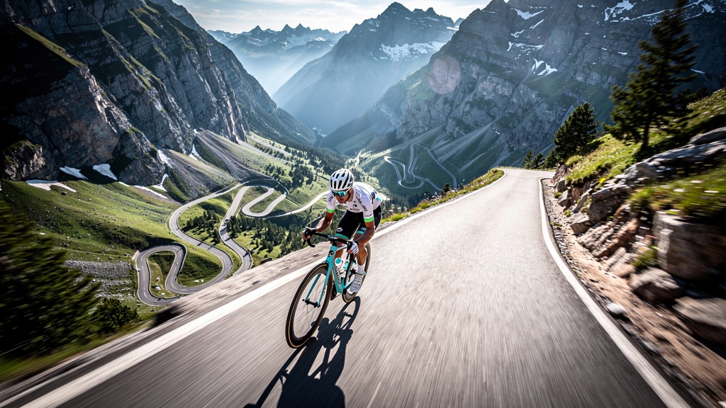 Position tuck en descente — aérodynamisme et stabilité sur les épingles alpines