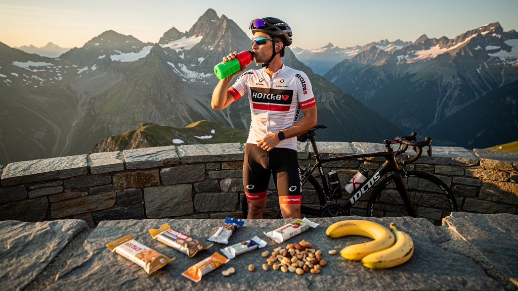 Nutrition et hydratation du cycliste en montagne